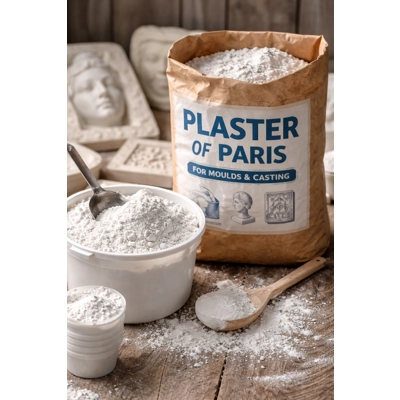 Craft with Confidence!  Unleash your creativity with our 500g bag of Plaster of Paris —