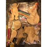 £20 a pack Pack of 50 MDF Cut-Outs is just what you need. Each cut-out comes individually wrapped