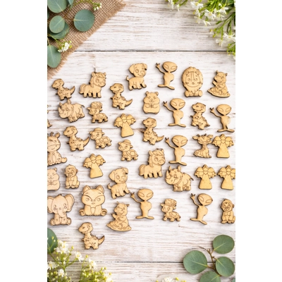 ✨ Quirky Mini MDF Embellishments – Mixed Pack of 20 ✨£1 a pack
