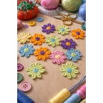 Brighten Your Crafts with Fabric Flowers – Just 50p a Pack!