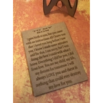 Sentimental son plaque comes with stand and a mini envelope only £2