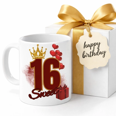 birthday 11oz mug– Gift Boxed & Ready to Delight! £3 each