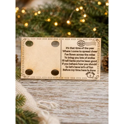 ✨ NAUGHTY ELF ON THE SHELF MDF POSTCARDS – PACK OF 3 FOR JUST £3! ✨ (ELF NOT INCLUDED)
