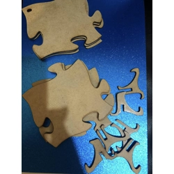jigsaw shaped plaques with holes or stand 50p each