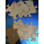 jigsaw shaped plaques with holes or stand 50p each
