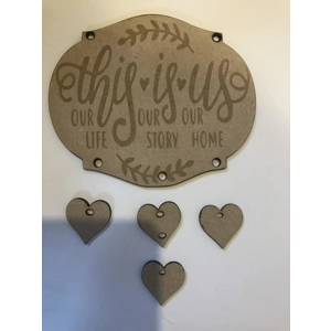 THIS IS US wall hanging plaq..