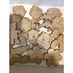 TODAYS SPECIAL BOX OF 50 ASSORTED MDF CUTS,FROM 5CM -9CM £14 A BOX LIMITED STOCK