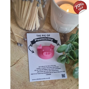 Positive pig wax cards