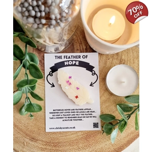 Feather of hope wax care card