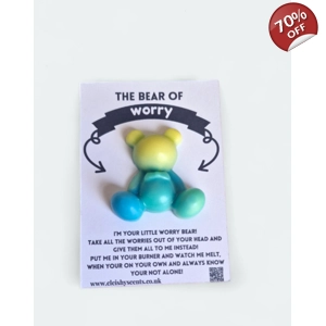 Worry bear wax care card