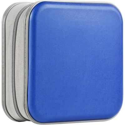 UENTIP 48 Capacity CD Case,Portable DVD Hard Plastic Case Holder CD Organizer Wallet Protective DVD