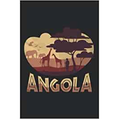 Angola: Notebook / Paperback with Angola motive -in A5 (6x9in) dotted dot grid Paperback – Oct. 14 2021 by Kind Sight (Author)