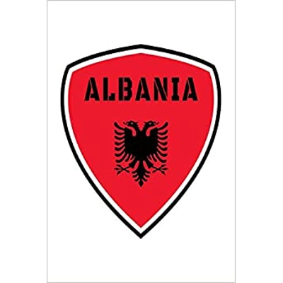 Albania Coat of Arms Notebook: Beautiful Albania Coat of Arms Notebook with 120 plaid pages in Trim size 15,24 x 22,86 cm (6" x 9") Paperback – Dec