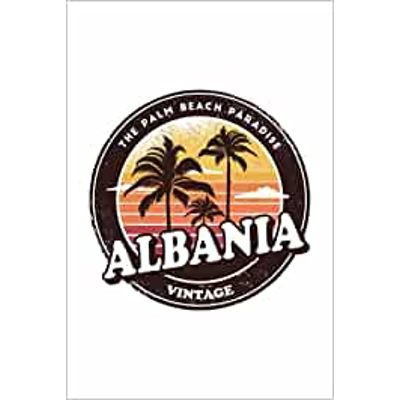 Albania Vintage Beach Notebook: Beautiful Albania Vintage Beach Notebook with 120 chequered pages in Trim size 15,24 x 22,86 cm (6" x 9") Paperback