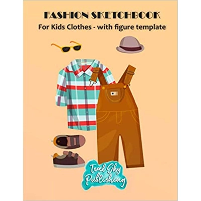 Fashion sketchbook for Kids Clothes: Child figure template for fashion designing and sketching | 8.5