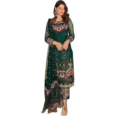 Eid Special Pakistani Designer Salwar Kameez Suits Indian Ready to Wear Trouser Pant with Dupatta Dr