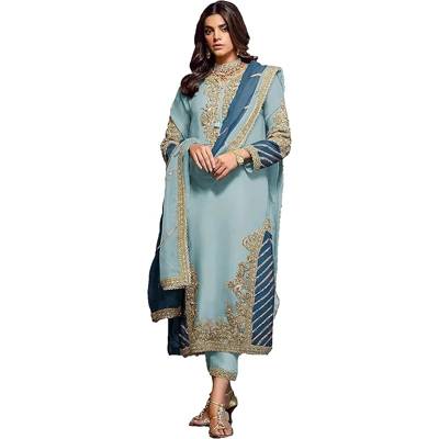 STELLACOUTURE women's ready to wear embroidered plus size eid festival pakistani salwar kameez suit