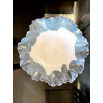 Blue and white