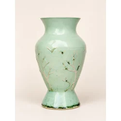 Celadon Landscape Vase