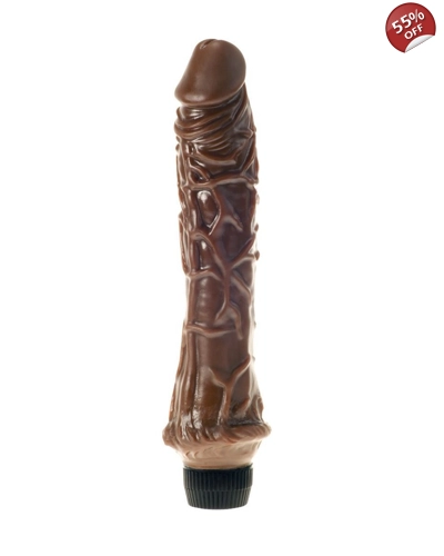 Realistic Vibrator Brown 8in