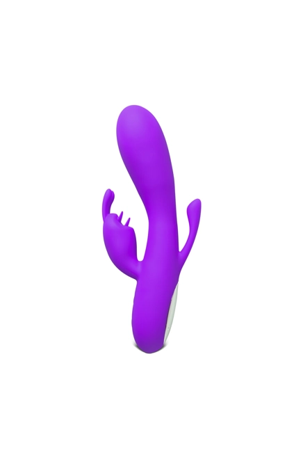 Double Bunny 12 speed Silicone Vibe Purple