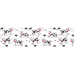 Black and white cows