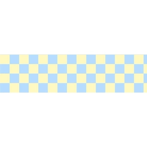 Blue and yellow check