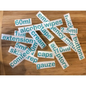 Personalised text labels