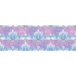 Pink and blue fan