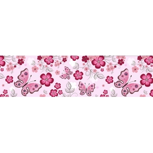 Pink floral butterflies