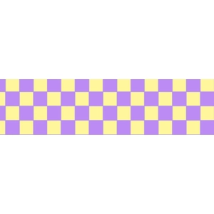 Purple and yellow check