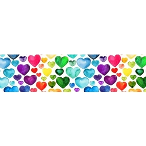 Rainbow hearts