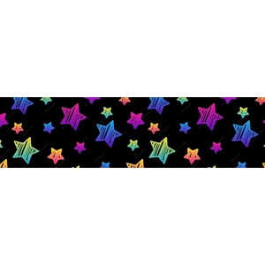 Black rainbow stars