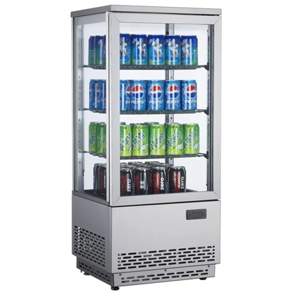 Countertop display flat glass