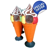 Ice Cream Cone Trash Can