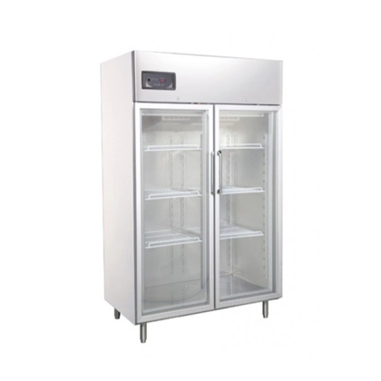Kitchen Freezers Inox 2 Glass Door