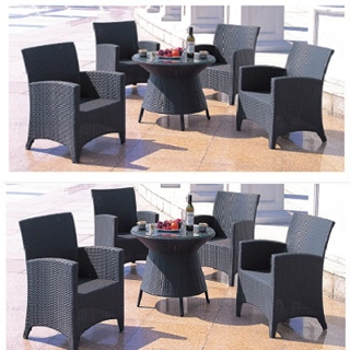 Set Rattan 1 Table 4 Ch..