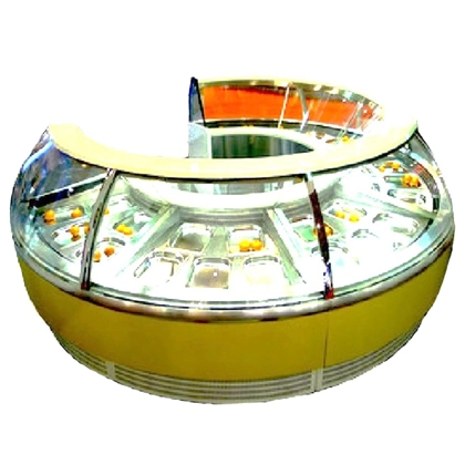 Round Ice Cream Showcase