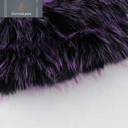 Gothic Mesh Hem Mini Dress with Faux Fur Shrug