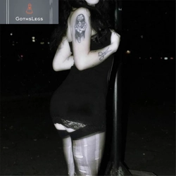 Gothic Anime Skull Print Mini Dress