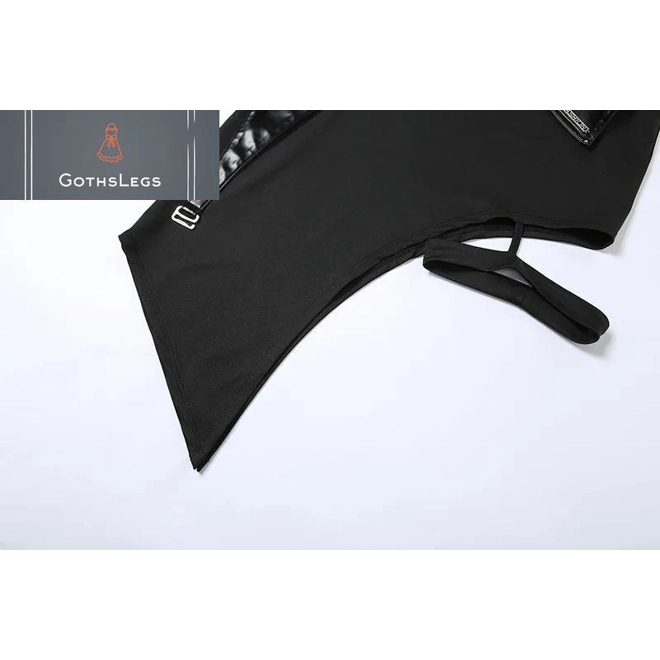 Additional Image for Gothic Patchwork High Waist Mini Skirt