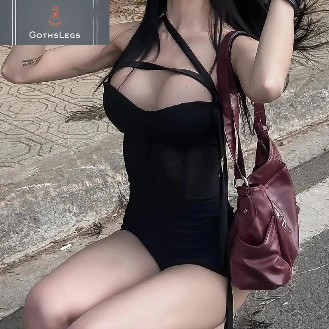 Additional Image for Gothic Strapless Skinny Playsuit for Women