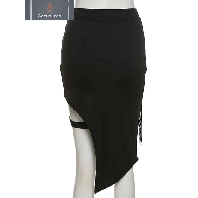 Additional Image for Gothic Patchwork High Waist Mini Skirt