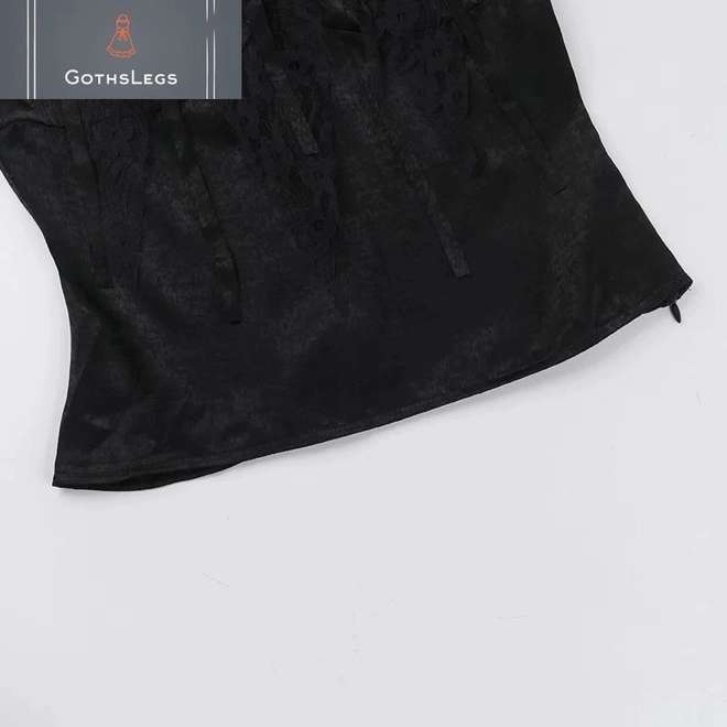 Additional Image for Gothic Lace Patchwork Tank Top Vest