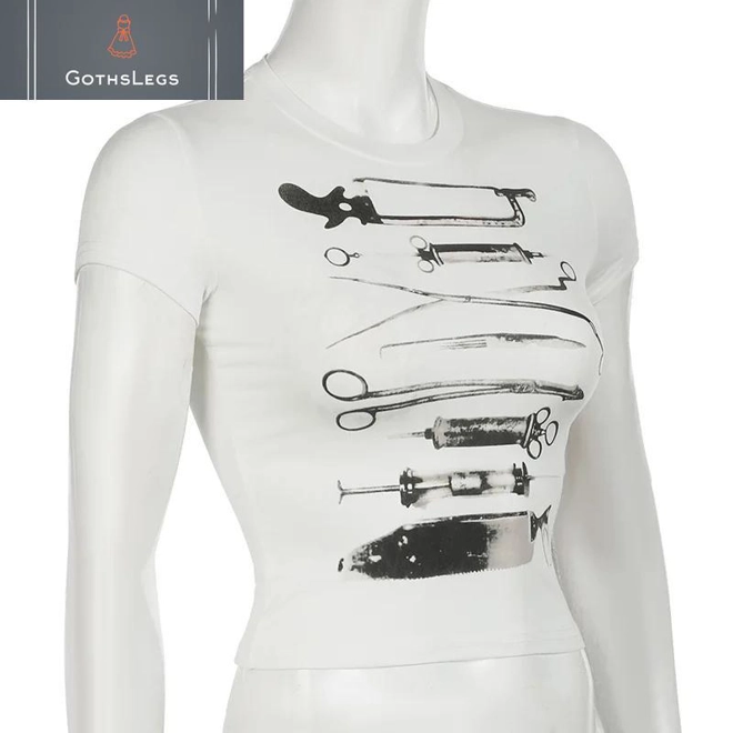 Additional Image for Goth Acubi Anime Crop Tee