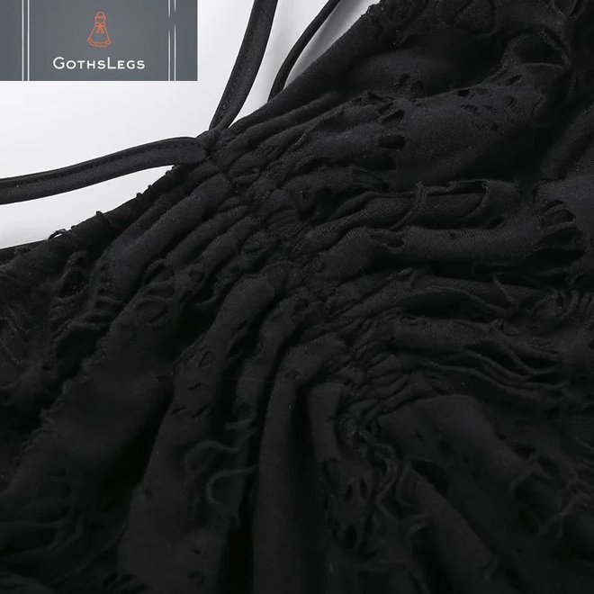 Additional Image for Gothic Irregular Hem Mini Skirt