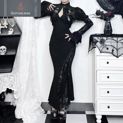 Elegant Gothic Lace Crop Cardigan Shrug