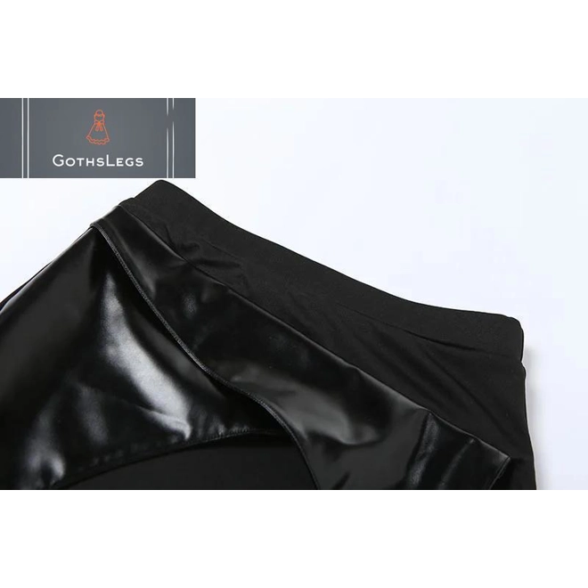 Additional Image for Gothic Patchwork High Waist Mini Skirt