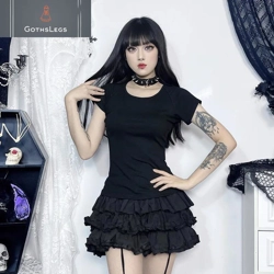 Gothic Sheer Mesh Fashion T Shirt