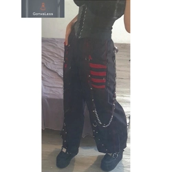 Gothic Y2K Wide Leg Grunge Pants